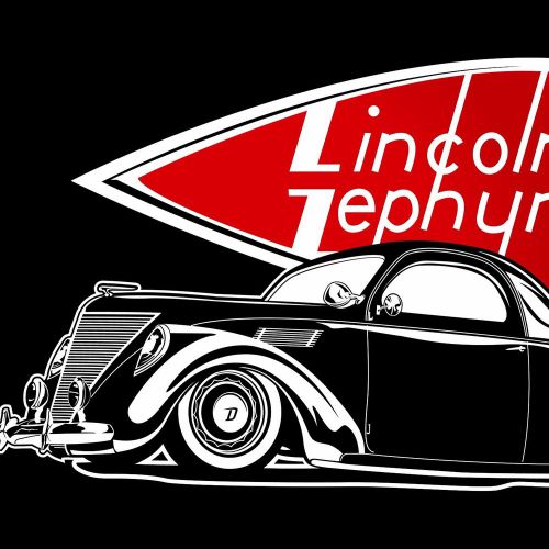 1937 lincoln zephyr custom t,leadsled,bomb