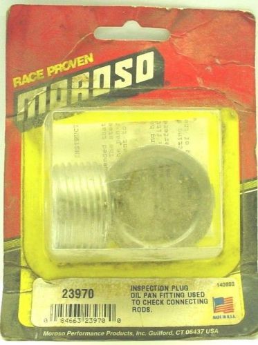 Moroso connecting rod inspection plug for oil pan # 23970