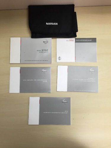 Nissan 370z  2016 owners manual  books with case oem