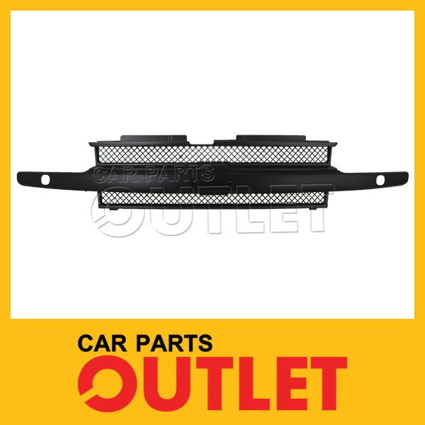 02-05 chevy trailblazer front grille grill assembly w/ washer hole ls lt ltz