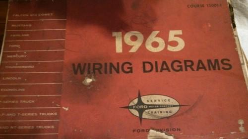 1965 ford wiring diagrams (falcon, fairlane, comet, mustang, thunderbird, truck)