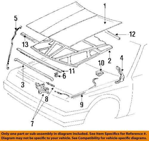 Lexus toyota oem 90-91 es250 hood-support rod holder 5345232010