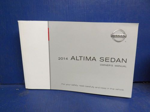 2014 nissan altima sedan owners manual genuine oem ee268