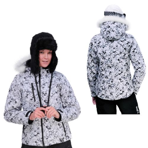 Snowmobile ckx snowflake women jacket xsmall black/white snow coat high quality