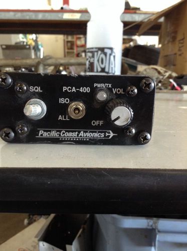 Pacific coast avionics pca-400 intercom