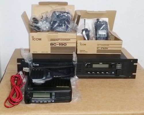 Icom ic-fr6100 / ic-f61v / ic-f6062d / bc-190 european 50hz package deal