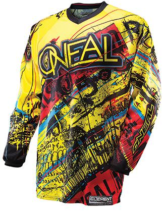 New 2014 oneal element acid jersey motocross atv bmx shirt