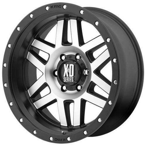 Xd series xd128 machete 20x9 8x180 +18mm black/machined wheels rims