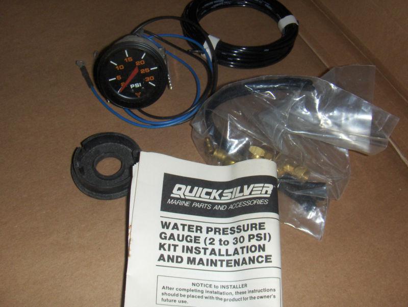 Mercury quicksilver water pressure gauge 2 - 30 psi  brand new 