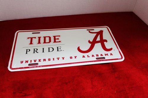 University of alabama tide pride metal license plate