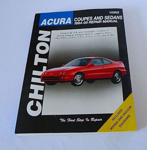 Acura integra legend vigor 1994 1995 1996 1997 1998 1999 2000 repair manual