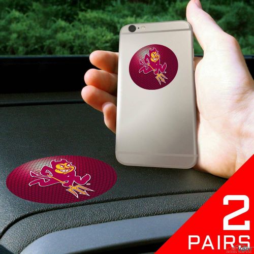 Fanmats - 2 pairs of arizona state university dashboard phone grips 13038