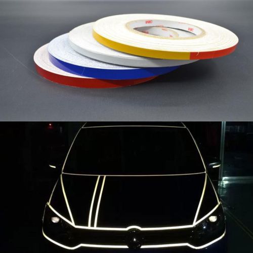 1roll 1cmx45m car auto vehicle light reflective strip tape with 3m sticker decor