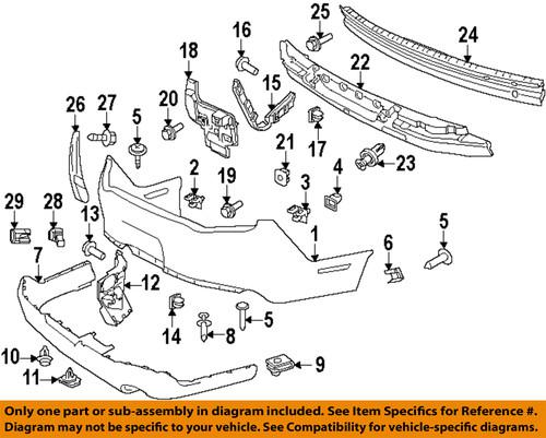 Ford oem ar3z17f828ba rear bumper-lower cover