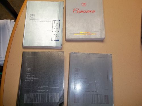 1986 1985 &amp; 1988 cadillac cimarron shop manuals original lot of 4