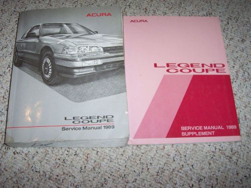 1989 acura legend coupe shop service repair manual 2.7l v6 with supplement