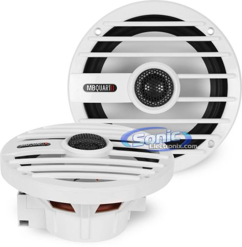 New! mb quart nkf116 200w 6.5&#034; 2-way nautic coaxial marine speakers boat audio