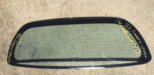 1992 camry toyota wagon liift gate deck lid trunk rear back window glass