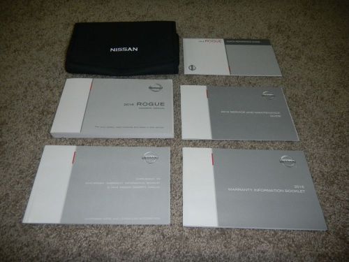 2016 nissan rogue owners manual set with free shipping