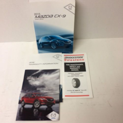 2015 mazda cx-9 cx9 owners manual set. e u c