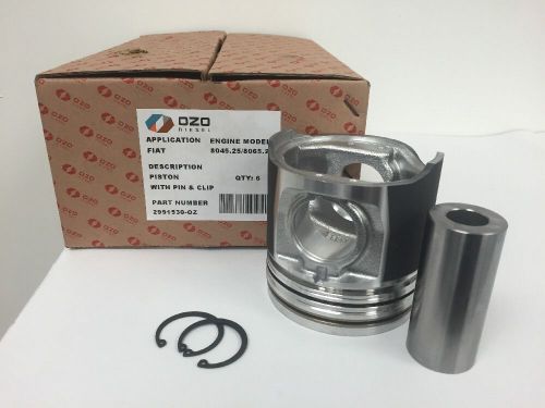 2991530-oz / piston std with pin &amp; clip iveco 8060.25 / 104mm / set of 6