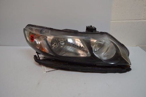 06-11 honda civic headlight assembly halogen passenger side tested ar9#004