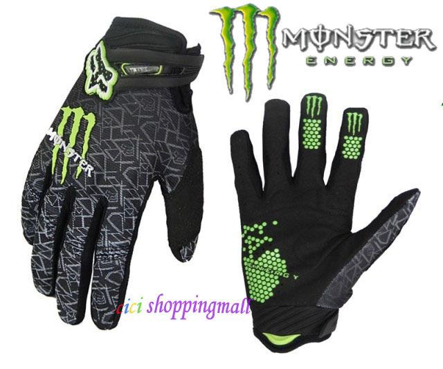 Summer monster outdoor sports bicycle motorcycle cycling full finger gloves # m