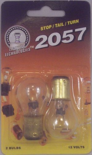 2057 stop tail turn indicator light standard clear lamp bulb x2 blister pack new