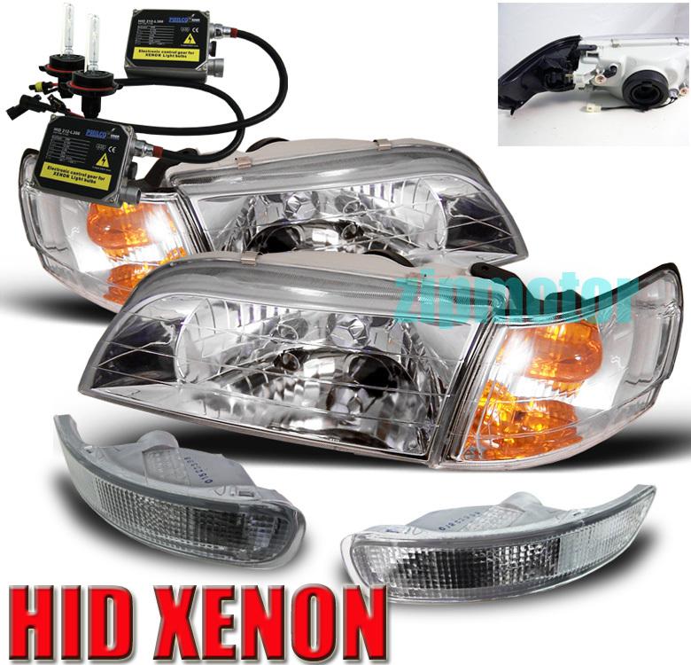 93-97 toyota corolla jdm headlight+corner+bumper+hid 96