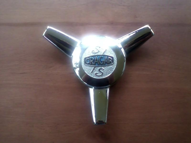 Single cragar ss spinner center cap for old style rims / wheels chrome