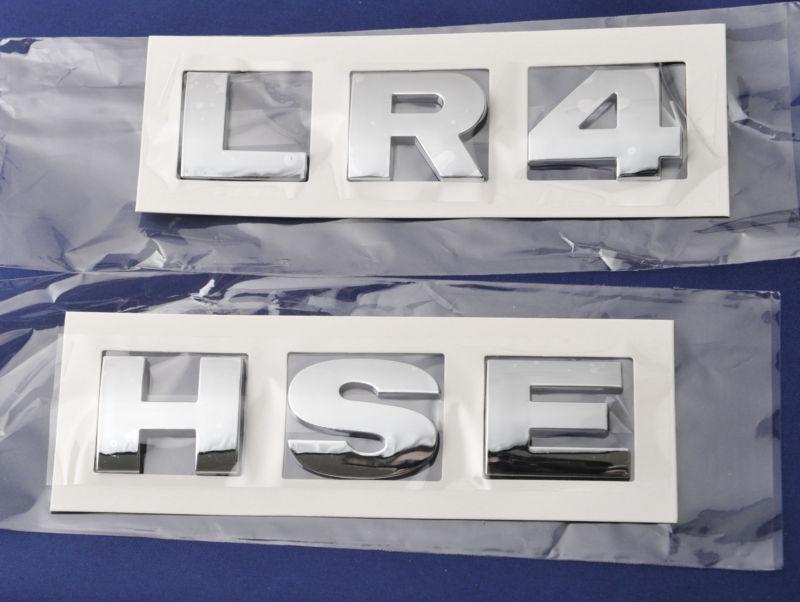 Land rover hse lr4 chrome mirror letter set
