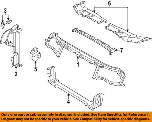 Dodge oem 5182337aa radiator support-sight shield