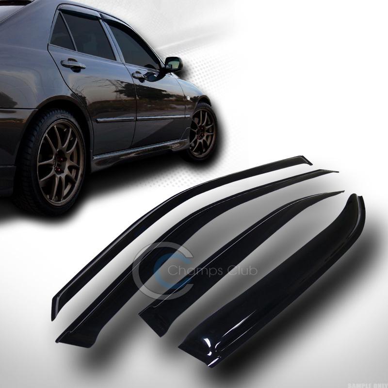 Sun/rain guard smoke vent shade deflector window visors v2 96-00 honda civic 4dr