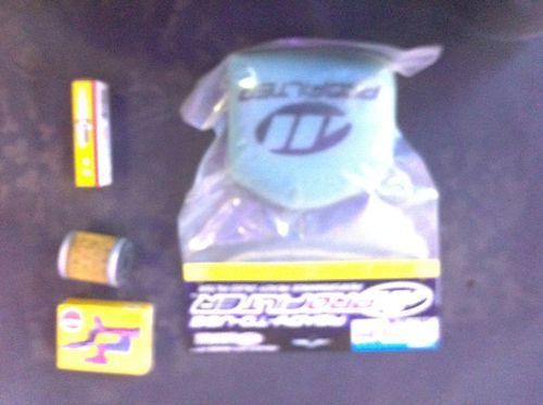 Yamaha warrior 350 tune up kit,service kit,air filter spark,boot plug oil filter