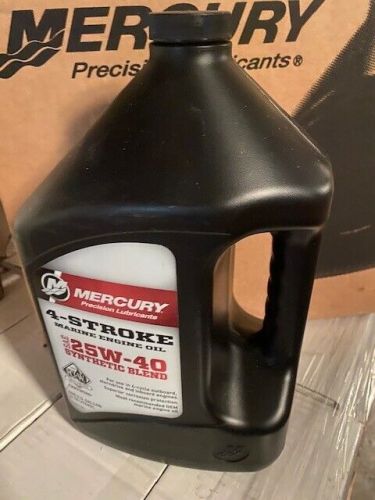 Mercruiser oem synthetic blend 25w-40 engine oil 92-8m0078630 gallon