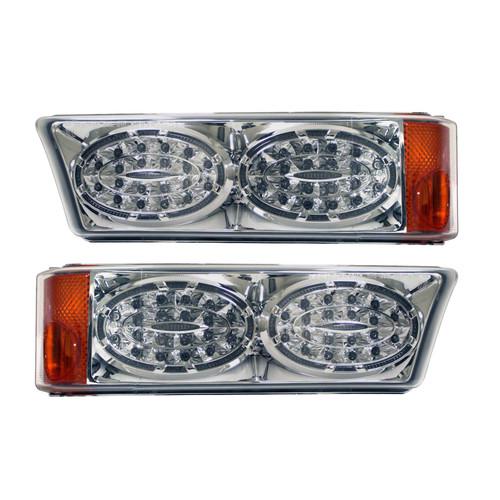 Apc diamond cut parking lights for 2003-2006 silverado clear 403462pld