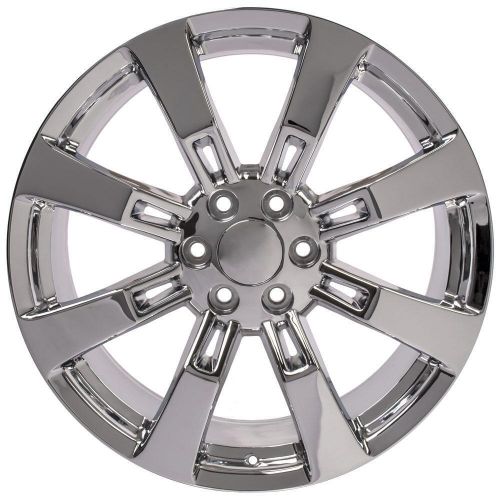 Oe wheels ca82-22090-6550-31c 22&#034; ca82 fits cadillac escalade 22x9 chrome wheel