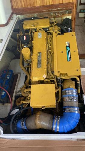 Cat 3126 420 hp marine engines complete with twin disk transmissions