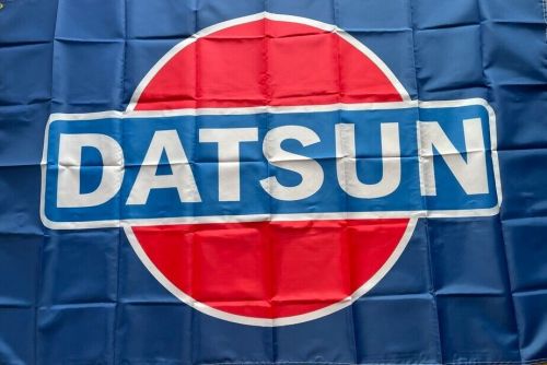 Large banner flag 3x5ft [datsun blue]garage room decora 17470