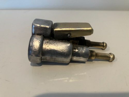 Vintage  outboard johnson evinrude duel hose gas line connector fitting air omc