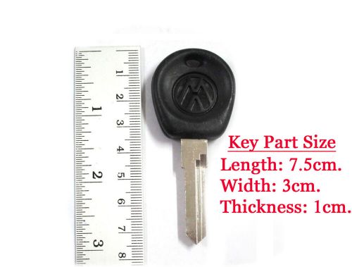 1x blank key for volkswagen vw gti golf jetta passat ah eurovan corrado scirocco