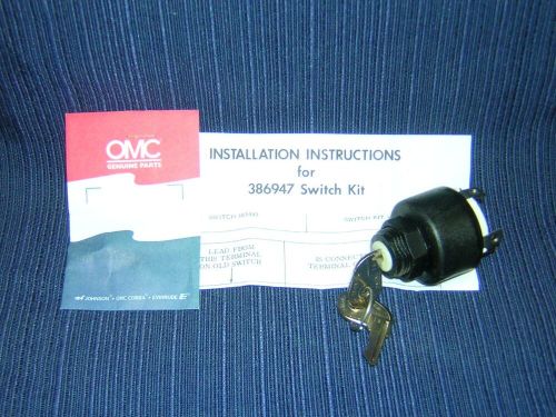 Oem omc  johnson / evinrude ignition switch 386947