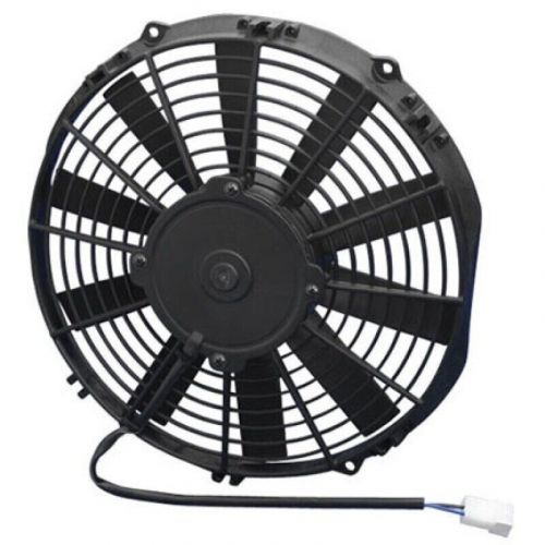 Spal 11&#034; low profile electric fan - black plastic straight style blades 30100364