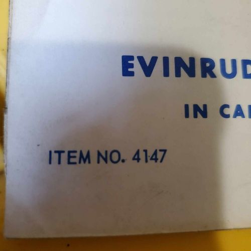 1964 omc evinrude service manual lightwin ducktwin yachtwin 3 hp #4147