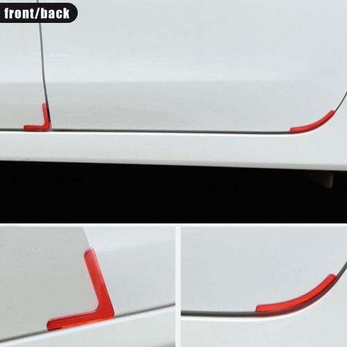 4× silicone bumper crash scratch protection car door corner cover anti collision