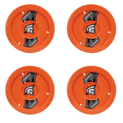 Dirt defender 15 x 8 gen ii solid wheel covers mud covers orange 4 pack