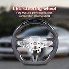 Led carbon fiber steering wheel for ford mustang gt3.5 shelby v8 2015-2017