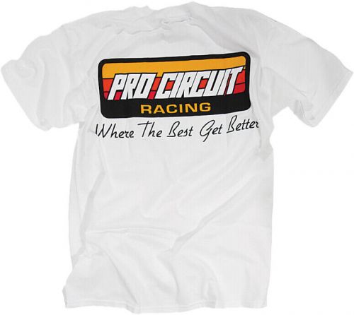 Original logo tee white large pro circuit pc0118-0130