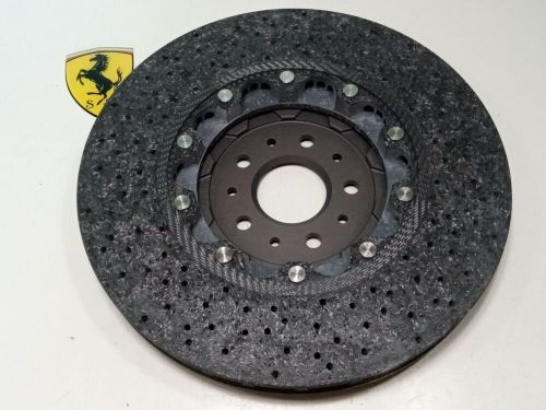 Ferrari carbon fiber brake disc rotor_612_scaglietti_hub_225854_new_genuine