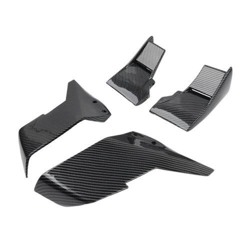 Front winglets aerodynamic fixed wing fairing for kawasaki ninja h2 r 15-23